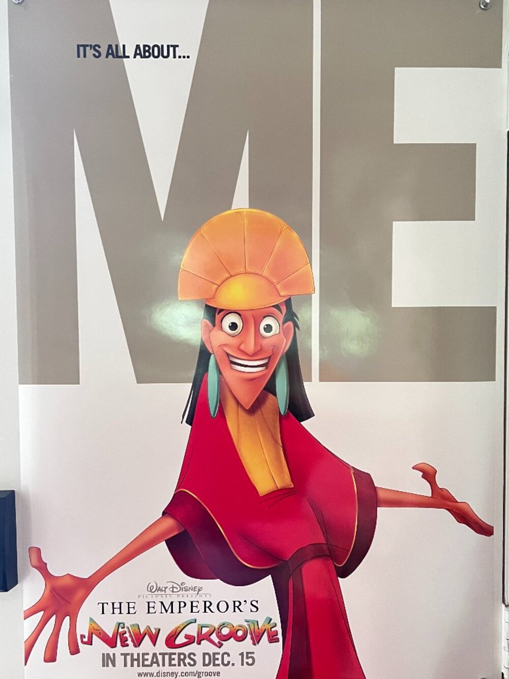 THE EMPEROR'S NEW GROOVE (2000) - ORIGINAL DOUBLE SIDED MOVIE POSTER